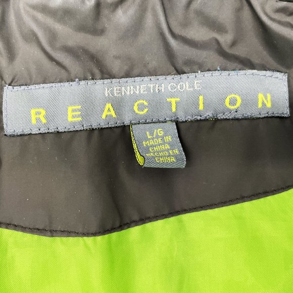 Kenneth Cole Reaction Vest Mens Large Down Puffer Jacket Feathers Full Zip Gray - Picture 4 of 9